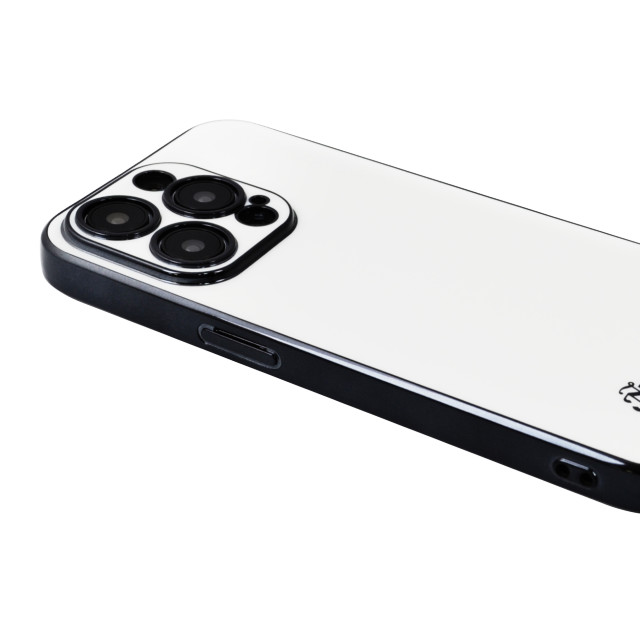 【iPhone14 Pro ケース】背面ケース ブラックメタル (ホワイト)サブ画像