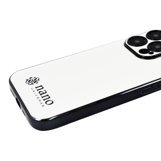 【iPhone14 Pro ケース】背面ケース ブラックメタル (ホワイト)サブ画像