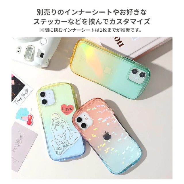 【iPhone14 Plus ケース】iFace Look in Clear Lollyケース (フォレスト/アプリコット)サブ画像