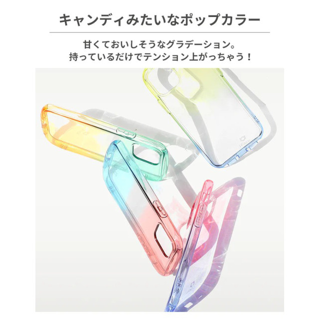 【iPhone14 Pro Max ケース】iFace Look in Clear Lollyケース (ストロベリー/アクア)サブ画像