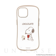 【iPhone14 ケース】PEANUTS iFace First Class Cafeケース (スヌーピー/ココア)