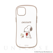 【iPhone14 Plus ケース】PEANUTS iFace First Class Cafeケース (スヌーピー/ココア)