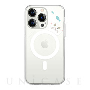 【iPhone14 Pro ケース】ターチャン MagSafe対応クリアケース (おさかなブルー)
