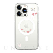【iPhone14 Pro ケース】ターチャン MagSafe対応クリアケース (おさかなピンク)