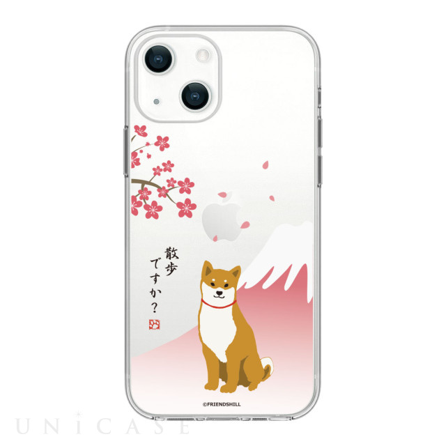 【iPhone14 ケース】しばたさん ソフトクリアケース (さくら)