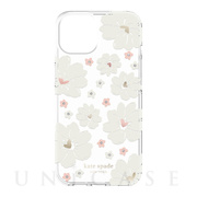 【iPhone14 ケース】Protective Hardshell Case (Classic Peony/Cream/Rose Gold Foil/Gold Foil/Gems)