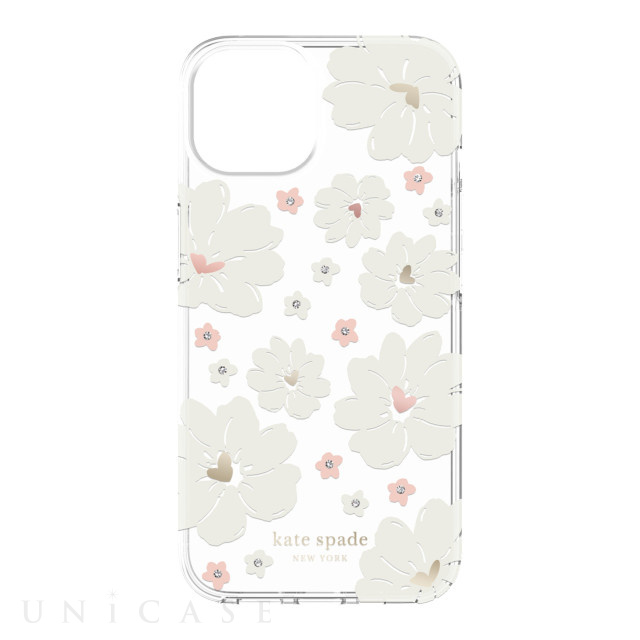 【iPhone14 ケース】Protective Hardshell Case (Classic Peony/Cream/Rose Gold Foil/Gold Foil/Gems)