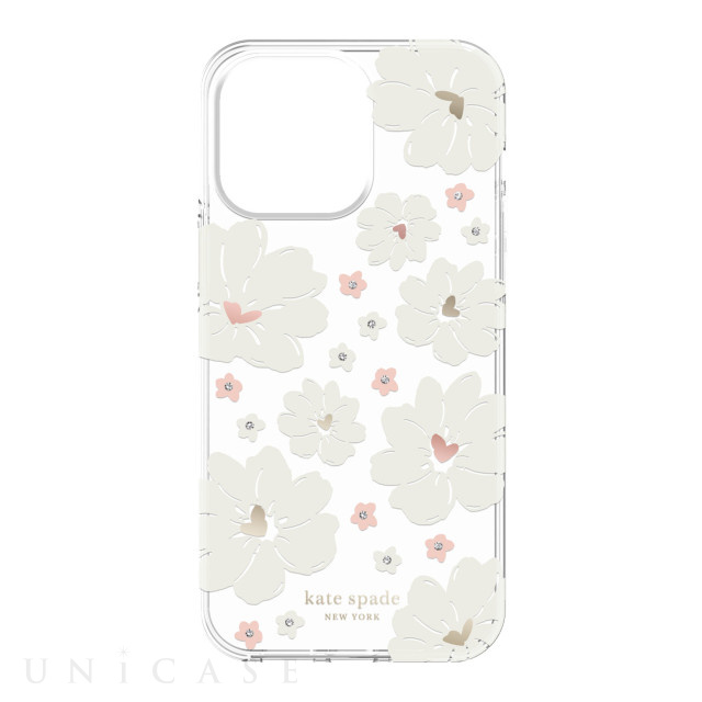 【iPhone14 Pro Max ケース】Protective Hardshell Case (Classic Peony/Cream/Rose Gold Foil/Gold Foil/Gems)