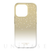 【iPhone14 Pro ケース】Glazed Protective Case (Gold Metallic Ombre)