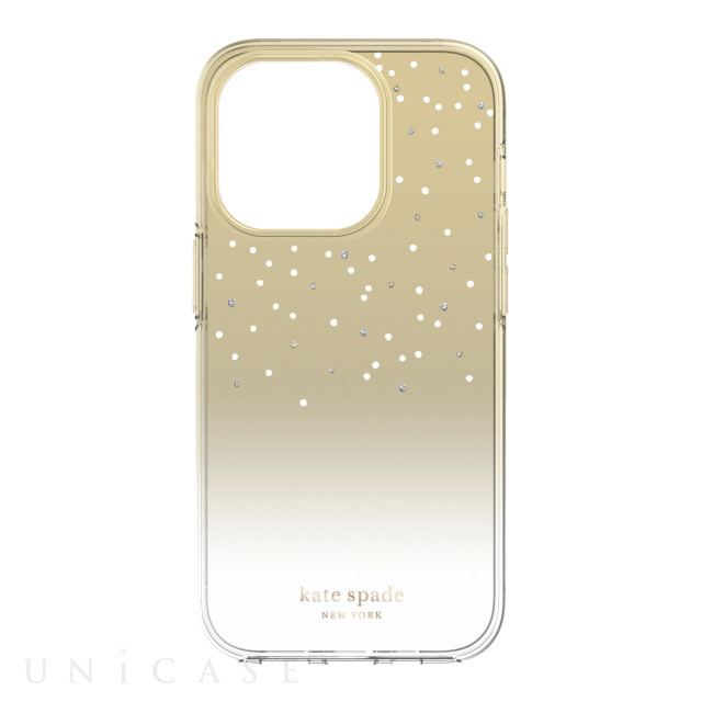 【iPhone14 Pro ケース】Glazed Protective Case (Gold Metallic Ombre)