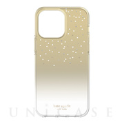 【iPhone14 Pro Max ケース】Glazed Protective Case (Gold Metallic Ombre)