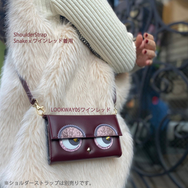 【iPhone14 ケース】LOOKWAY05 (ワインレッド)サブ画像