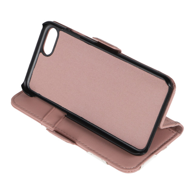 【iPhoneSE(第3/2世代)/8/7 ケース】DAISY PACH PU QUILT Leather Book Type Case (DUSTY PINK/WHITE)サブ画像