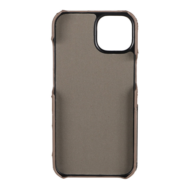 【iPhone14/13 ケース】DAISY PACH PU QUILT Leather Back Case (TAUPE/BLACK)サブ画像