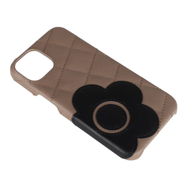 【iPhone14/13 ケース】DAISY PACH PU QUILT Leather Back Case (TAUPE/BLACK)サブ画像