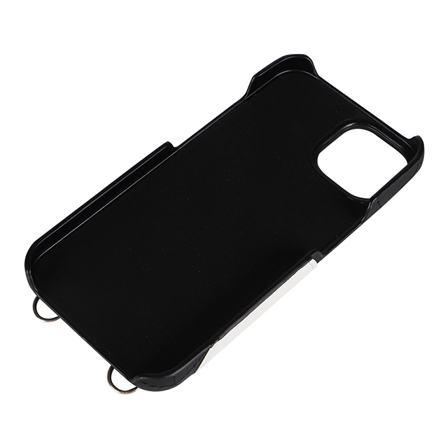 【iPhone14/13 ケース】DAISY PACH PU QUILT Leather New Sling Case (BLACK/WITE)サブ画像