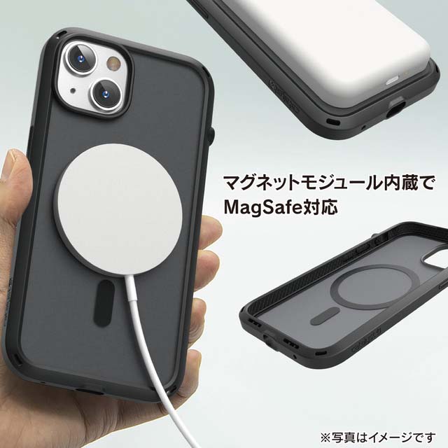 【iPhone14 ケース】Magsafe対応 衝撃吸収ケース Influenceシリーズ (ステルスブラック)サブ画像