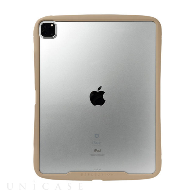 【iPad Pro(12.9inch)(第5世代) ケース】iFace Reflection ポリカーボネートクリアケース (ベージュ)