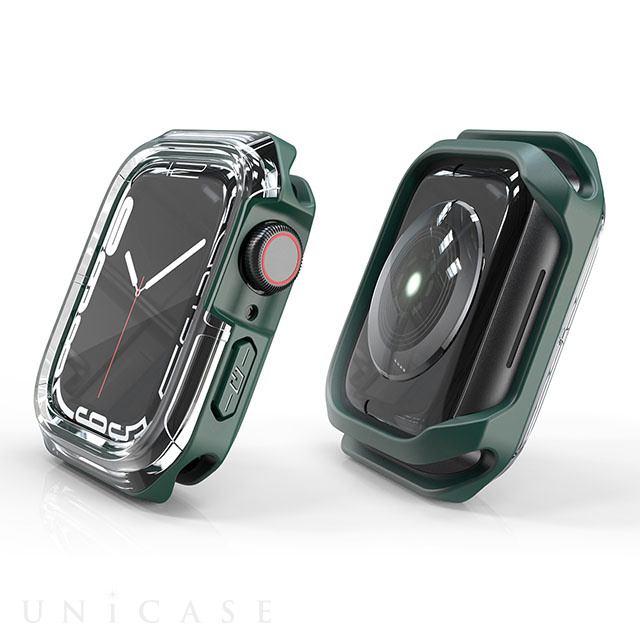 【Apple Watch ケース 45mm】プロテクションケース (グリーン) for Apple Watch Series8/7