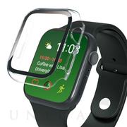【Apple Watch ケース 41mm】高透明 ガラス一体型PCケース (クリア) for Apple Watch Series8/7