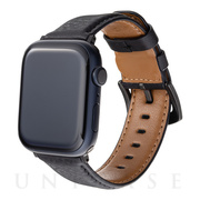 【Apple Watch バンド 49/45/44/42mm】ミネルバボックスレザーバンド (ネロ) for Apple Watch Ultra/SE(第2/1世代)/Series8/7/6/5/4/3/2/1