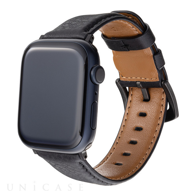 Apple Watch 繝舌Φ繝� 49/45/44/42mm縲代Α繝阪Ν繝舌�懊ャ繧ｯ繧ｹ繝ｬ繧ｶ繝ｼ繝舌Φ繝� (繝阪Ο) for Apple Watch  Ultra2/1/SE(隨ｬ2/1荳紋ｻ｣)/Series9/8/7/6/5/4/3/2/1 GRAMAS iPhone繧ｱ繝ｼ繧ｹ縺ｯ UNiCASE
