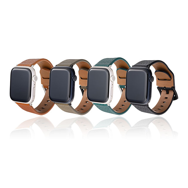 【Apple Watch バンド 41/40/38mm】イタリアンレザーバンド (ネロ) for Apple Watch SE(第2/1世代)/Series9/8/7/6/5/4/3/2/1サブ画像