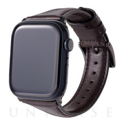 【Apple Watch バンド 49/45/44/42mm】ミュージアムカーフレザーバンド (ダークブラウン) for Apple Watch Ultra/SE(第2/1世代)/Series8/7/6/5/4/3/2/1