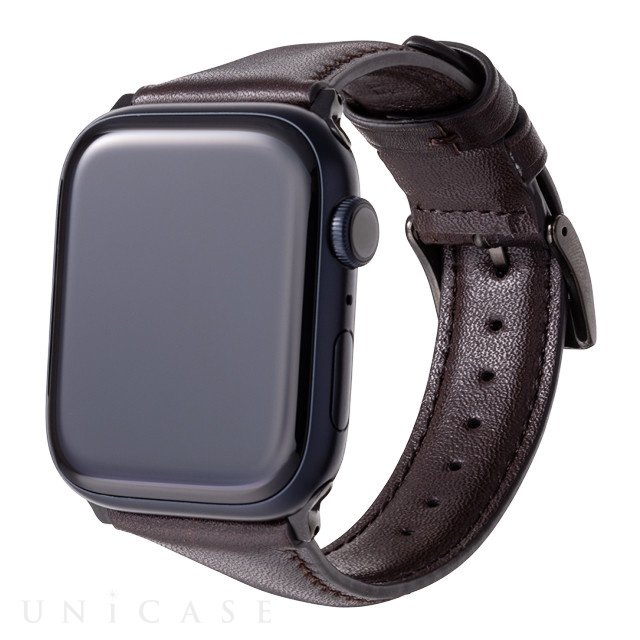 Apple Watch バンド 49/45/44/42mm】ミュージアムカーフレザーバンド (ダークブラウン) for Apple Watch  Ultra/SE(第2/1世代)/Series8/7/6/5/4/3/2/1 GRAMAS iPhoneケースは UNiCASE
