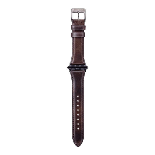 【Apple Watch バンド 41/40/38mm】ミュージアムカーフレザーバンド (ダークブラウン) for Apple Watch SE(第2/1世代)/Series9/8/7/6/5/4/3/2/1サブ画像