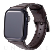 【Apple Watch バンド 41/40/38mm】ミュージアムカーフレザーバンド (ダークブラウン) for Apple Watch SE(第2/1世代)/Series8/7/6/5/4/3/2/1