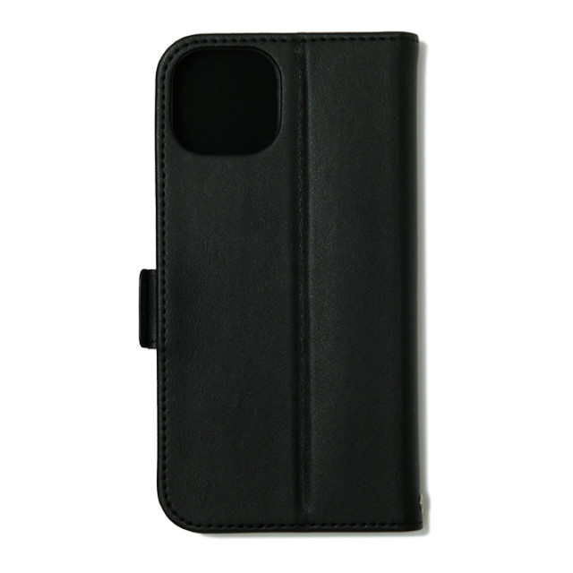 【iPhone14/13 ケース】PU Leather Book Type Case (BLACK)サブ画像