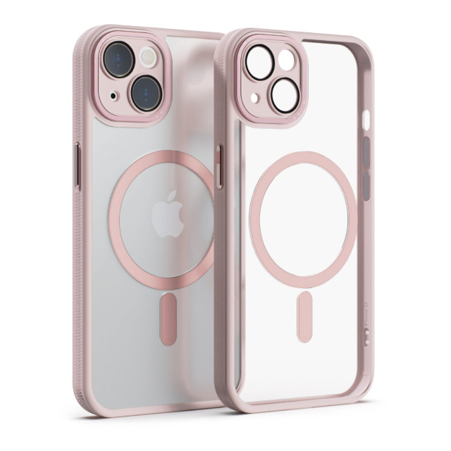 【iPhone14 ケース】レンズガード一体型MagSafe対応クリアケース (ピンク)サブ画像