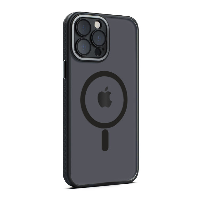 【iPhone14 Pro ケース】レンズガード一体型MagSafe対応クリアケース (ブラック)サブ画像