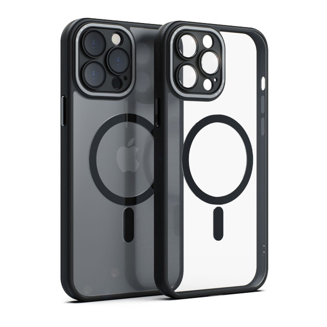 【iPhone14 Pro ケース】レンズガード一体型MagSafe対応クリアケース (ブラック)goods_nameサブ画像