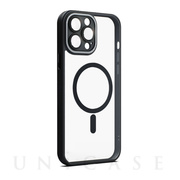 【iPhone13 Pro ケース】レンズガード一体型MagSafe対応クリアケース (ブラック)