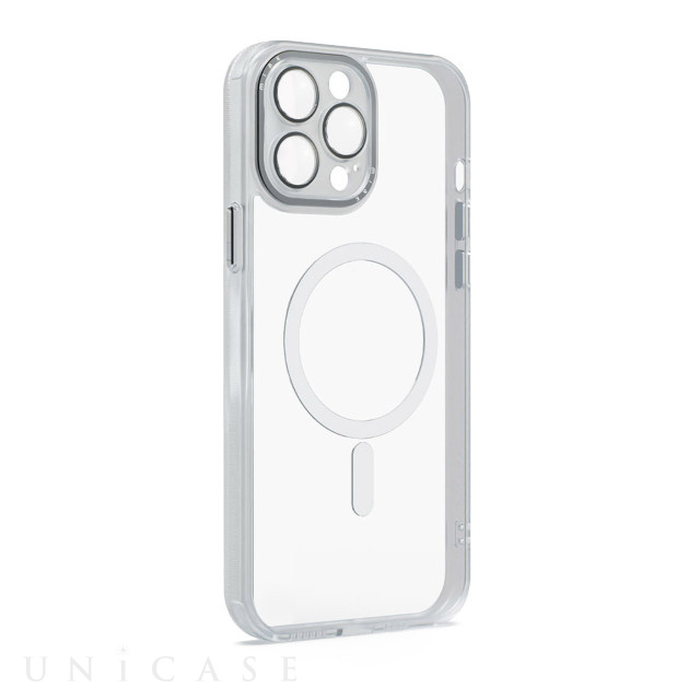 【iPhone13 Pro ケース】レンズガード一体型MagSafe対応クリアケース (スモーキークリア)