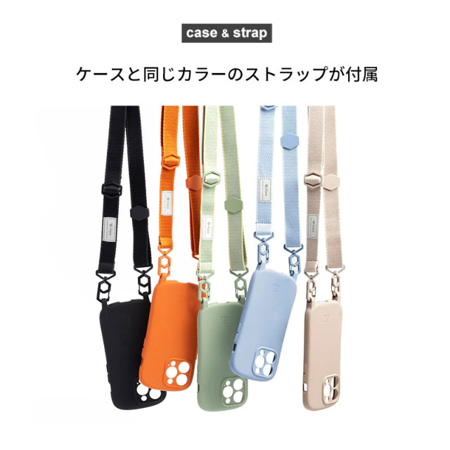 【iPhone14 Pro ケース】iFace Hang and シリコンハードケース/ショルダーストラップセット (ライトカーキ)goods_nameサブ画像