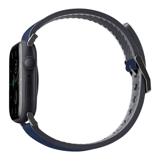 【Apple Watch バンド 45/44/42mm】STRADEN 防水レザー ハイブリッド APPLE WATCH 本革バンド PRUSSIAN (BLUE) for Apple Watch SE(第2/1世代)/Series9/8/7/6/5/4/3/2/1goods_nameサブ画像