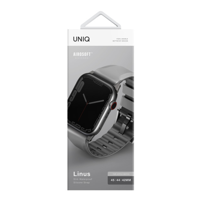 【Apple Watch バンド 45/44/42mm】LINUS AIROSOFT シリコン APPLE WATCH バンド CHALK GREY (GREY) for Apple Watch SE(第2/1世代)/Series9/8/7/6/5/4/3/2/1サブ画像