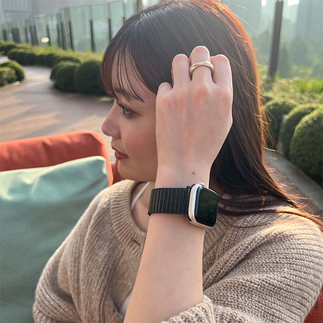 Apple Watch バンド 49/45/44/42mm】メタルストレッチバンド Sサイズ