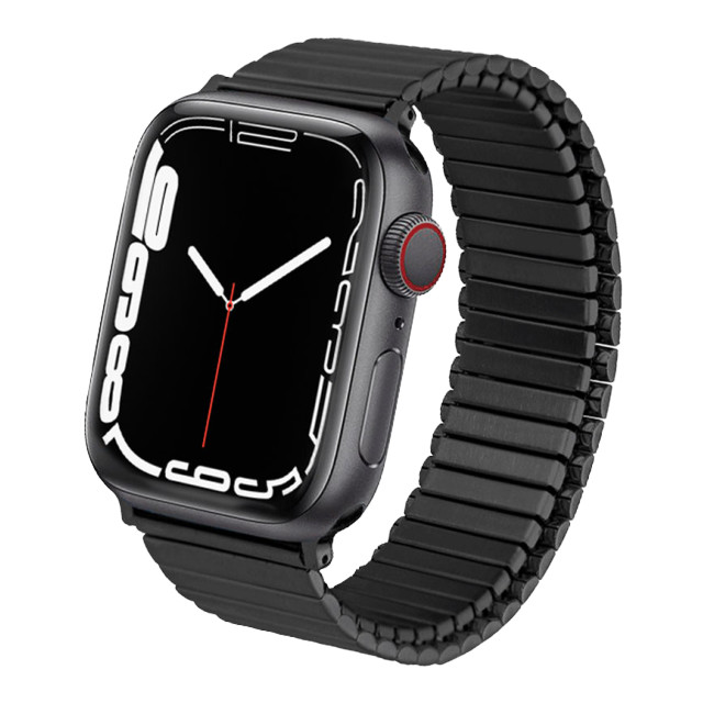 【Apple Watch バンド 41/40/38mm】メタルストレッチバンド Lサイズ (ブラック) for Apple Watch SE(第2/1世代)/Series9/8/7/6/5/4/3/2/1サブ画像