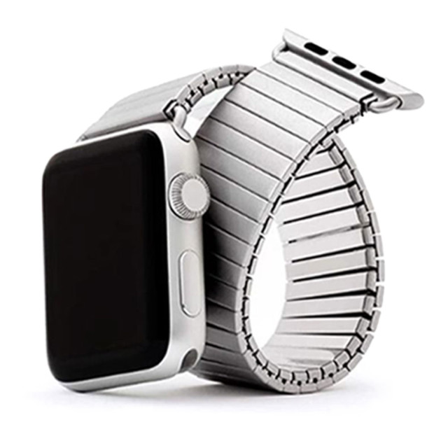 【Apple Watch バンド 41/40/38mm】メタルストレッチバンド Sサイズ (シルバー) for Apple Watch SE(第2/1世代)/Series9/8/7/6/5/4/3/2/1goods_nameサブ画像