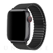 【Apple Watch バンド 49/45/44/42mm】メタルストレッチバンド Lサイズ (ブラック) for Apple Watch Ultra/SE(第2/1世代)/Series9/8/7/6/5/4/3/2/1