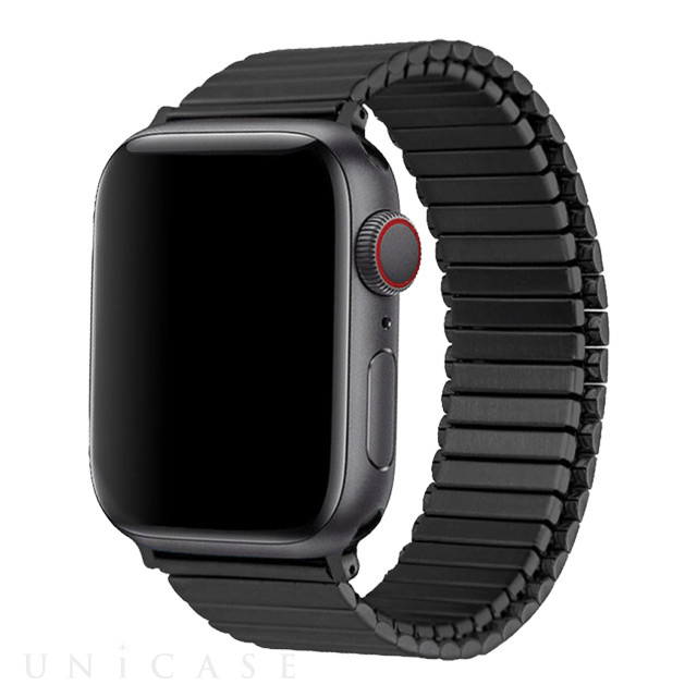 Apple Watch バンド 49/45/44/42mm】メタルストレッチバンド Lサイズ (ブラック) for Apple Watch  Ultra/SE(第2/1世代)/Series8/7/6/5/4/3/2/1 TF7 iPhoneケースは UNiCASE