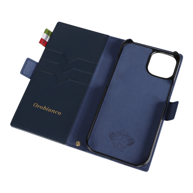 【iPhone14/13 ケース】“ソフト” PU Leather Book Type Case (NAVY)サブ画像