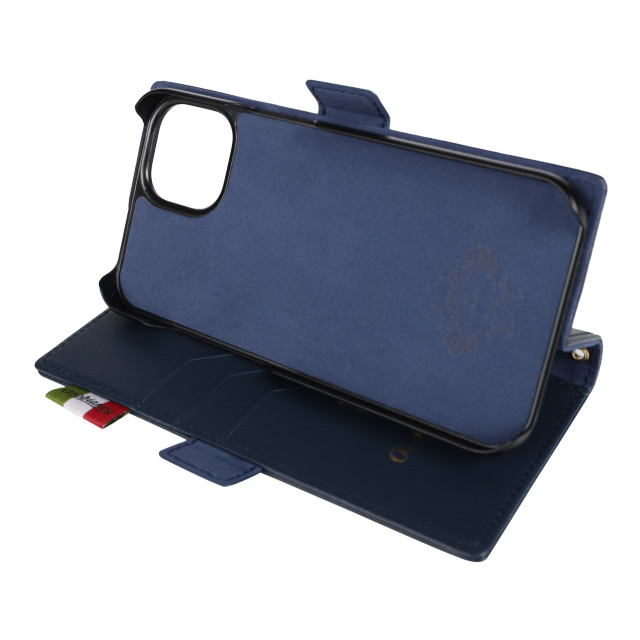 【iPhone14/13 ケース】“ソフト” PU Leather Book Type Case (NAVY)サブ画像