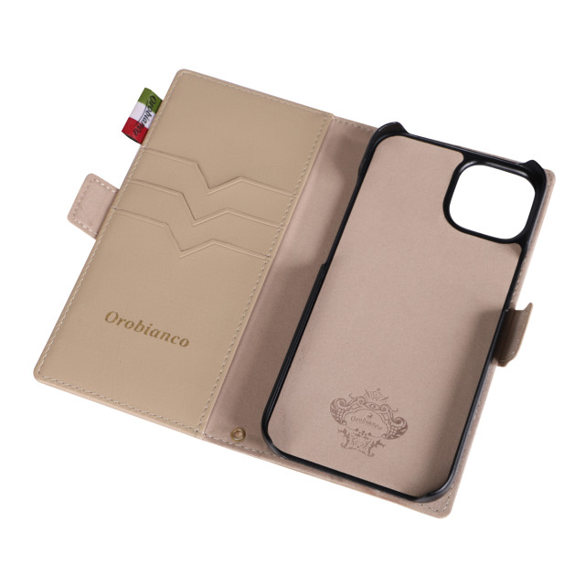 【iPhone14/13 ケース】“ソフト” PU Leather Book Type Case (TAN)サブ画像