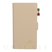 【iPhone14/13 ケース】“ソフト” PU Leather Book Type Case (TAN)