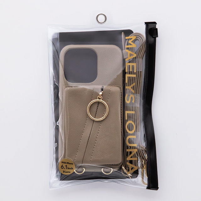 【アウトレット】【iPhone14 Pro ケース】Clutch Ring Case (beige)サブ画像